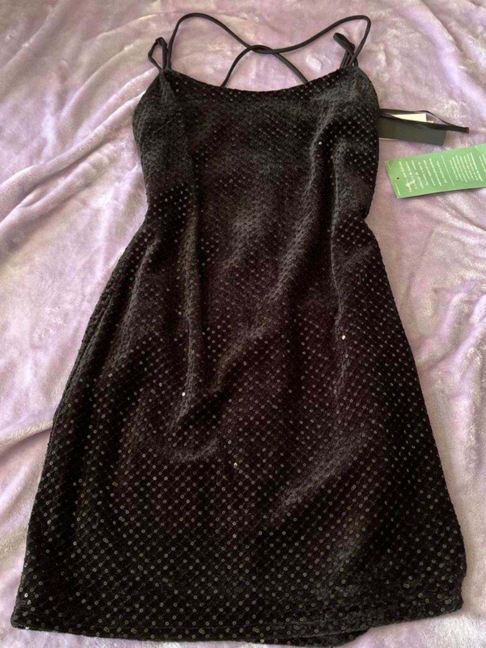 Black sequin bodycon dresd